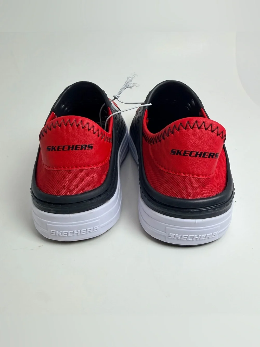 Skechers Black & Red Kids Slip-On Water Sneakers with Racing Charms